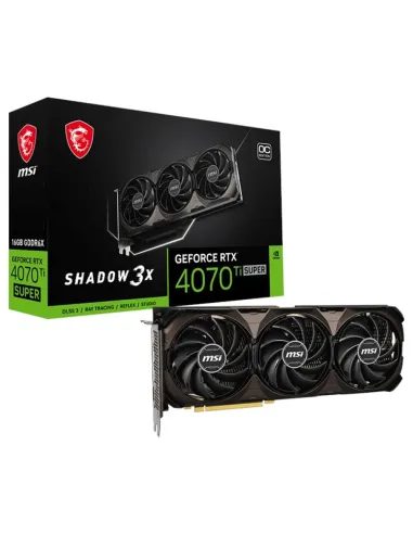 Tarjeta grafica msi vga nvidia rtx 4070 ti super 16gb shadow 3x oc