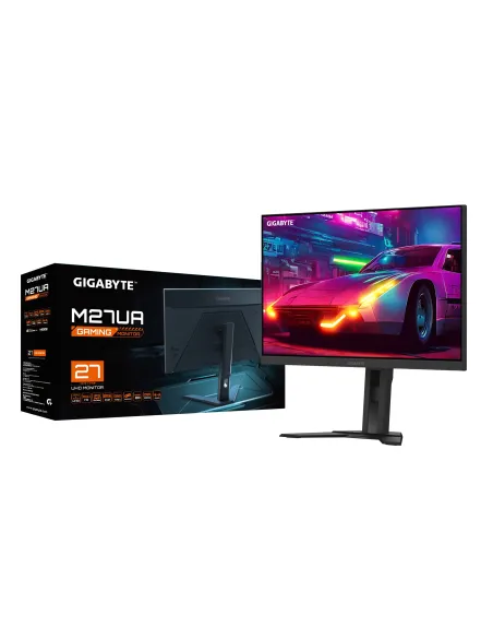 GIGABYTE M27UA 27" Monitor de juegos UHD - 3840 x 2160, 160Hz, 1ms, 400 cd m², FreeSync Premium, HDR listo, HDMI 2.1,