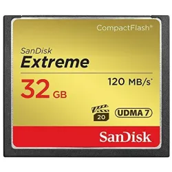 Sandisk 32GB Extreme memoria flash CompactFlash