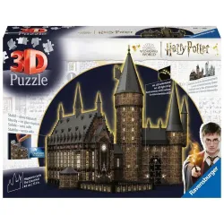 Puzzle 3d ravensburger harry potter castillo de hogwarts -  el gran salon -  night edition
