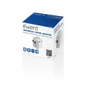 Ewent EW1472 adaptador de enchufe eléctrico Universal Blanco