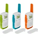 Motorola T42 two-way radios 16 canales Azul, Verde, Naranja, Blanco