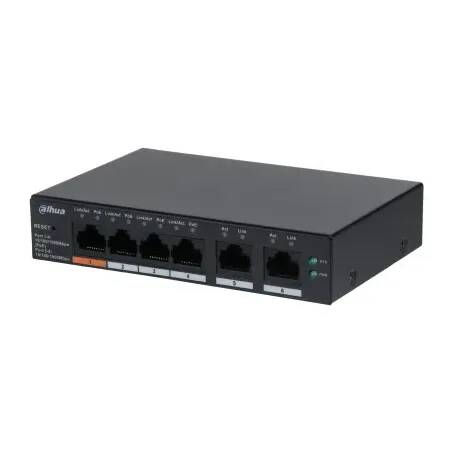 Dahua Technology DH-CS4006-4GT-60 switch Gestionado L2 Gigabit Ethernet (10 100 1000) Energía sobre Ethernet (PoE) Negro