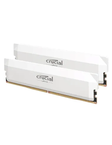 Memoria ram ddr5 32gb 2x16gb crucial pro - udimm - 6400 mhz - pc5 - 51200 - cl38 - blanco