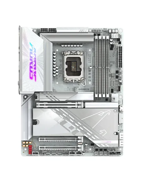 GIGABYTE Placa base Z890 AORUS PRO ICE - Compatible con CPUs Intel Core Ultra (Serie 2), VRM de 16+1+2 fases, hasta 9500MHz