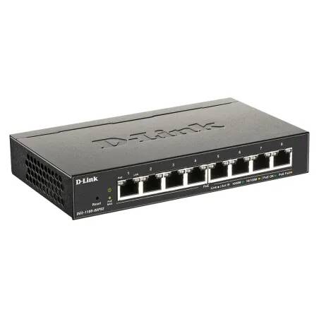 D-Link DGS-1100-08PV2 Gestionado L2 L3 Gigabit Ethernet (10 100 1000) Energía sobre Ethernet (PoE) Negro