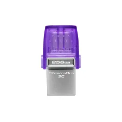 Kingston Technology DataTraveler microDuo 3C unidad flash USB 256 GB USB Type-A   USB Type-C 3.2 Gen 1 (3.1 Gen 1) Acero