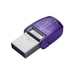 Kingston Technology DataTraveler microDuo 3C unidad flash USB 128 GB USB Type-A   USB Type-C 3.2 Gen 1 (3.1 Gen 1) Acero