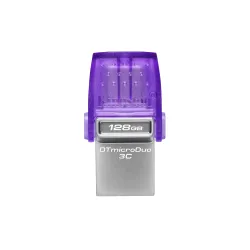 Kingston Technology DataTraveler microDuo 3C unidad flash USB 128 GB USB Type-A   USB Type-C 3.2 Gen 1 (3.1 Gen 1) Acero