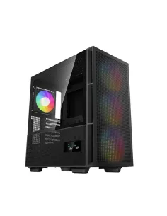 Caja ordenador gaming deepcool atx ch560 digital argb cristal templado negro