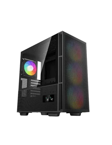 Caja ordenador gaming deepcool atx ch560 digital argb cristal templado negro