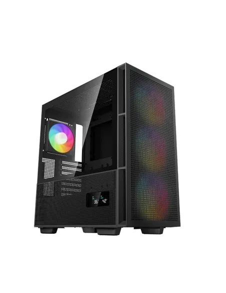 Caja ordenador gaming deepcool atx ch560 digital argb cristal templado negro