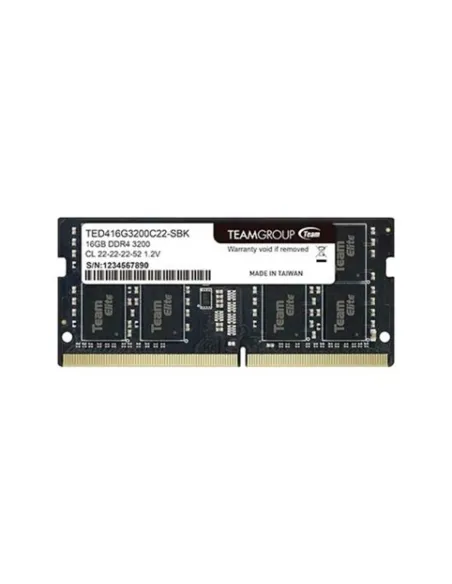 Memoria ram ddr4 16gb teamgroup elite - 3200mhz - pc4 25600 - sodimm - cl22 - 1.2v
