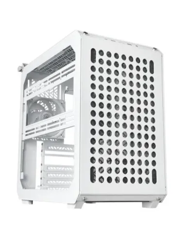 Caja ordenador gaming cooler master qube 500 flatpack atx cristal templado blanco