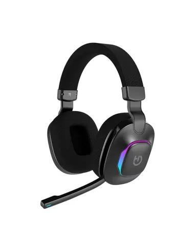 Auriculares gaming hiditec vortex argb inalambrico negro