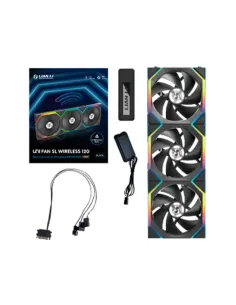 Ventilador caja lian li uni fan sl inalambrico 120mm negro pack 3 unidades