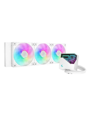 Kit de refrigeracion liquida deepcool lt360 argb 360mm blanco