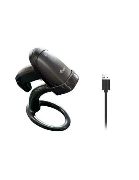 Equip 351023 lector de código de barras Lector de códigos de barras portátil 1D LED Negro