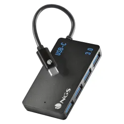 NGS WONDER IHUB4 USB 3.2 Gen 1 (3.1 Gen 1) Type-A 480 Mbit s Negro
