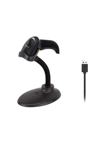 Equip 351022 lector de código de barras Lector de códigos de barras portátil 1D Laser Negro