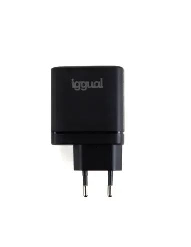 iggual IGG318430 cargador de dispositivo móvil Teléfono móvil, Batería portátil, Smartphone, Reloj inteligente, Tableta Negro