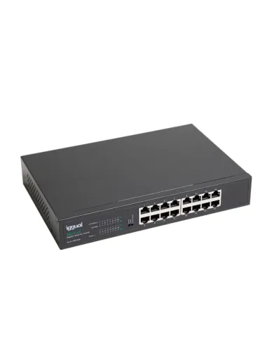 iggual GES16000 No administrado Gigabit Ethernet (10 100 1000) Azul