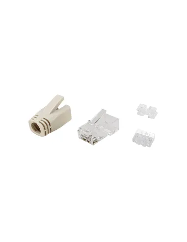 Equip 121176 conector RJ-45 Transparente, Blanco