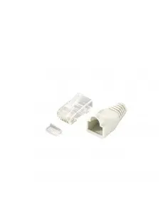 Equip 121175 conector RJ-45 Transparente, Blanco