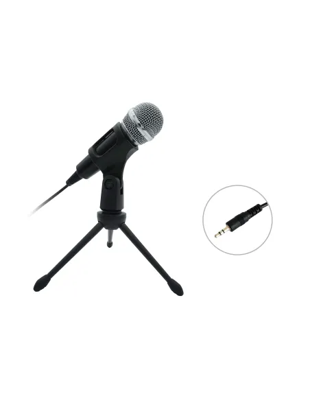 Equip 245341 Negro Micrófono de superficie para mesa