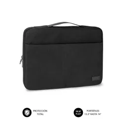 Funda subblim elegant laptop sleeve para portatil 13.3pulgadas - 14pulgadas negro