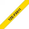 Brother TZE-FX611 cinta para impresora de etiquetas Negro sobre amarillo