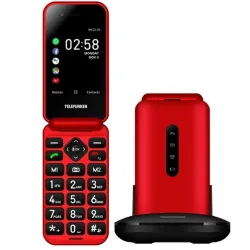 Telefono movil telefunken s740 senior phone - 4g - gps - 2.8pulgadas - kaios rojo