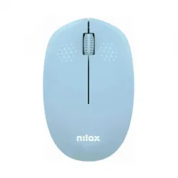 Nilox Ratón Wireless, 1000 DPI, 3 botones, Azul