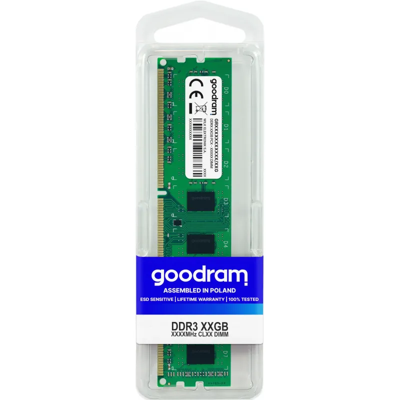 Goodram GR1600D3V64L11 8G módulo de memoria 8 GB 1 x 8 GB DDR3 1600 MHz