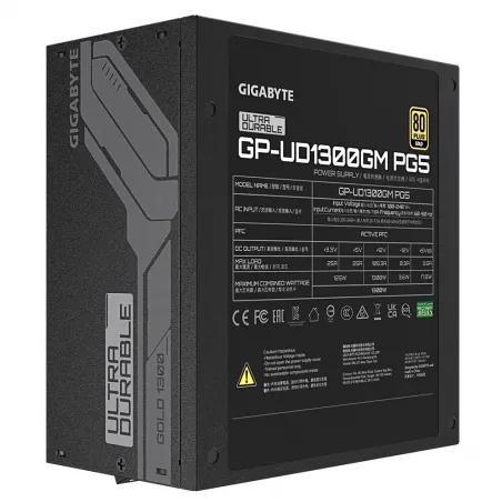 Gigabyte UD1300GM PG5 unidad de fuente de alimentación 1300 W 20+4 pin ATX ATX Negro