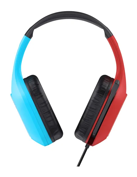 Trust GXT 416S Zirox Auriculares Alámbrico Diadema Juego Negro, Cian, Rojo