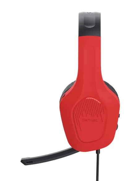 Trust GXT 416S Zirox Auriculares Alámbrico Diadema Juego Negro, Cian, Rojo