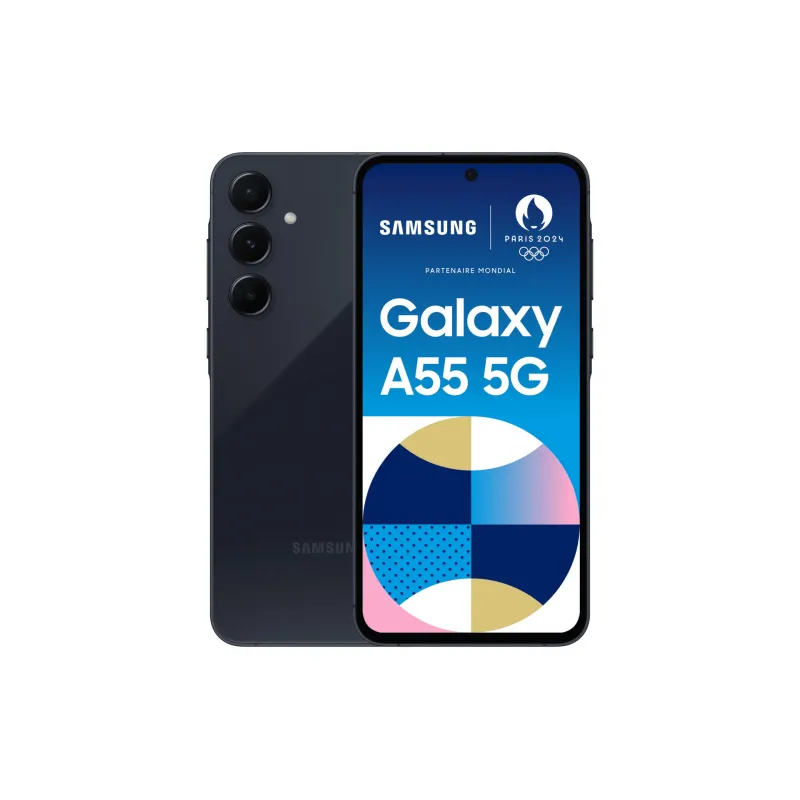 Samsung Galaxy A55 5G 16,8 cm (6.6") Ranura híbrida Dual SIM Android 14 USB Tipo C 8 GB 128 GB 5000 mAh Marina