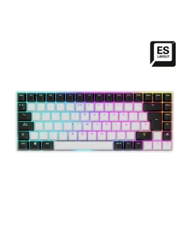 Teclado sharkoon skiller sgk50 s3 inalambrico blanco