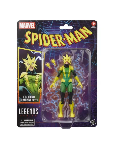 Figura hasbro marvel legends series spider - man electro (francine frye)