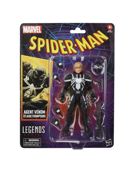 Figura hasbro marvel legends series spider - man agent venom (flash thompson)