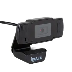 iggual IGG318980 cámara web 1280 x 720 Pixeles USB Negro