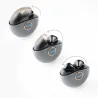 TooQ Snail Auriculares Inalámbricos + Micrófono Bluetooth con Estuche de Carga, Gris Negros