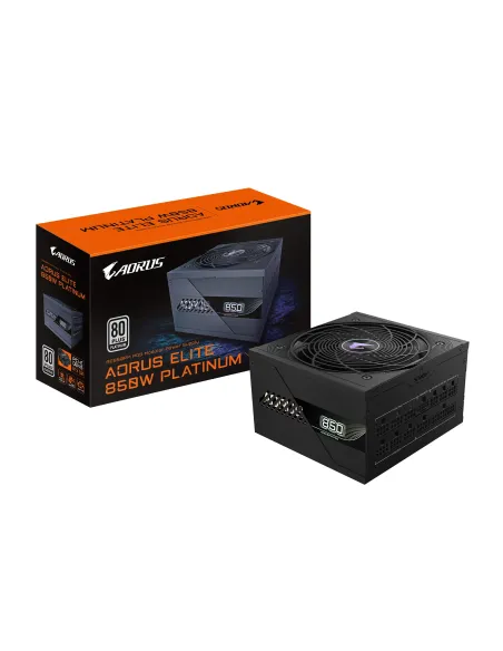 GIGABYTE AORUS ELITE P850W Fuente de Alimentación - PCIe 5.0, 80 PLUS Platinum, Diseño completamente modular, Ventilador de 120