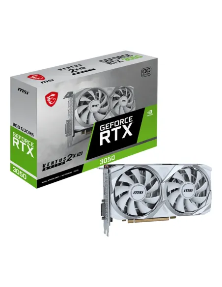 MSI VENTUS RTX 3050 2X XS WHITE 8G OC tarjeta gráfica NVIDIA GeForce RTX 3050 8 GB GDDR6