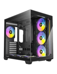 Caja ordenador gaming antec fishtank c5 atx argb vidrio negro