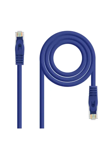 Nanocable Cable de red latiguillo RJ45 LSZH Cat.6A UTP AWG24, Azul, 2.0m