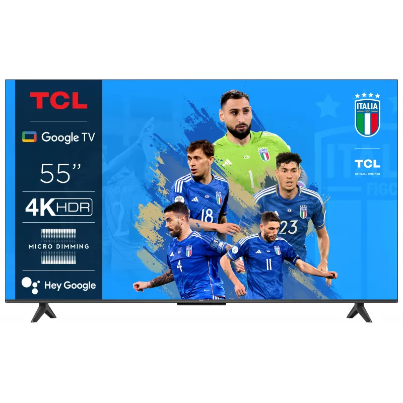 TCL P61 Series 55P61B Televisor 139,7 cm (55") 4K Ultra HD Smart TV Wifi Titanio