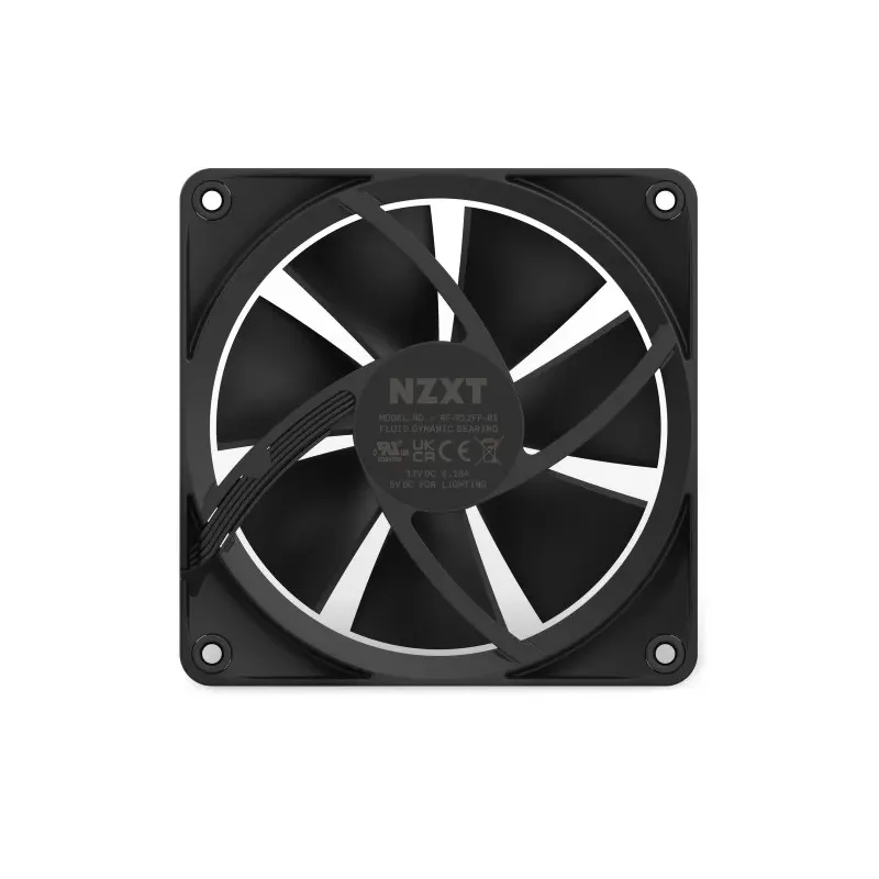 NZXT F120 RGB Carcasa del ordenador Ventilador 12 cm Negro 1 pieza(s)