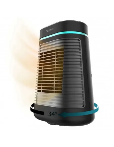 Calefactor ceramico sobremesa cecotec readywarm 1550 max 1500w regulable 3 modos color negro